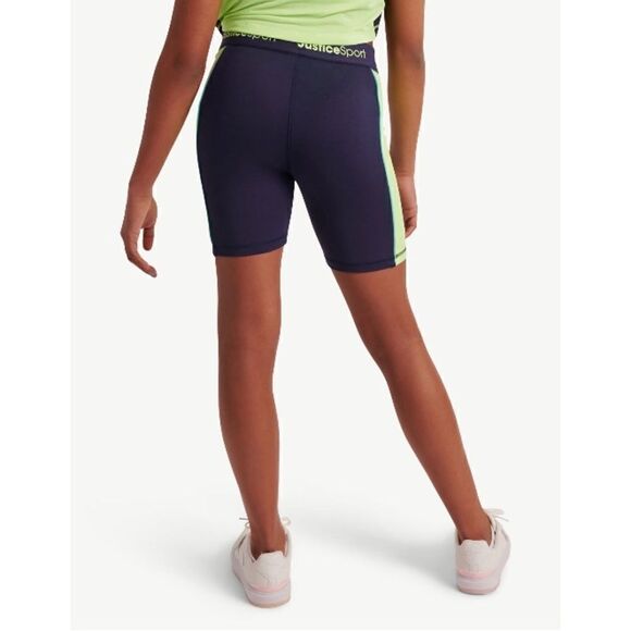 Justice Girl's J-Sport Active Colorblock Logo Bike Short Size XL Plus (16/18) - Picture 8 of 8